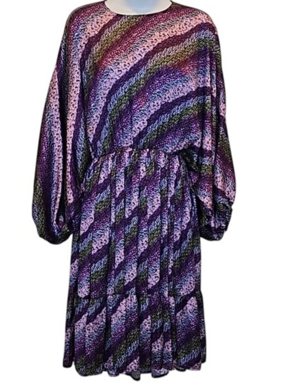 Giovanna Nicolai Striped Tunic Dress Small Relaxed Fit Designer Made in Italy